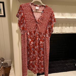 Knox Rose mixed pattern dress size Large